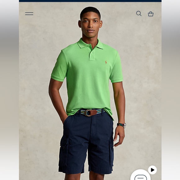 Ralph Lauren Slim Fit Mesh Polo Shirt - Picture 6 of 6